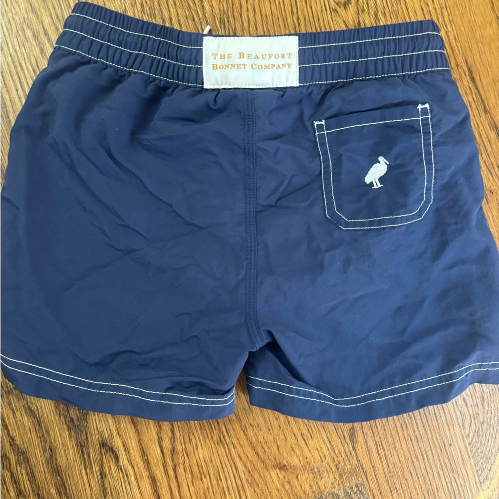 The Beaufort Bonnet Company Navy Swim Shorts